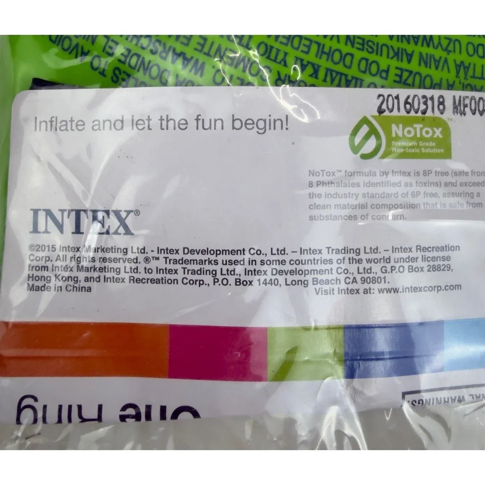 NEW Intex Lot of 2 Animal Split Ring Pool Floats Zebra and Flamingo Ages 3-6
